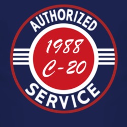 Authorized Service 1988 Chevy C-20 Dark T Shirt