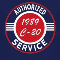 Authorized Service 1989 Chevy C-20 Dark T Shirt