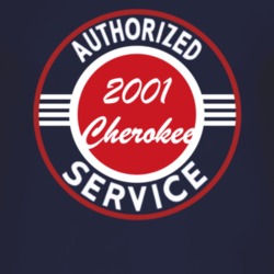 Authorized Service 2001 XJ Cherokee Dark T Shirt