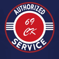 Authorized Service 1969 Chevy CK Dark T Shirt