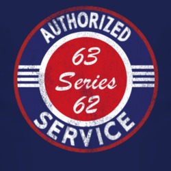 Authorized Service 1963 Cadillac Series 62 Distressed Look Dark T Shir
