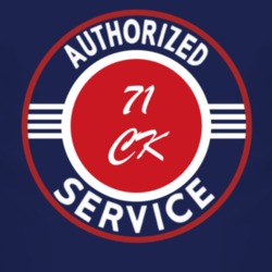 Authorized Service 1971 Chevy CK Dark T Shirt