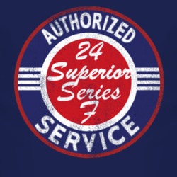 Authorized Service 1924 Chevy Superior Series F Distressed Look Dark T
