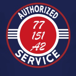 Authorized Service 1977 M 151 A2 Dark T Shirt
