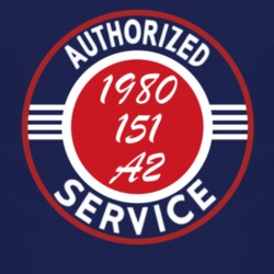 Authorized Service 1980 M 151 A2 Dark T Shirt