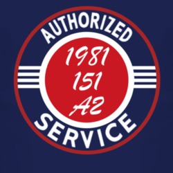 Authorized Service 1981 M 151 A2 Dark T Shirt