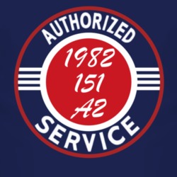 Authorized Service 1982 M 151 A2 Dark T Shirt