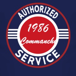 Authorized Service 1986 MJ Commanche Dark T Shirt