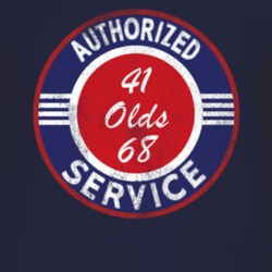 Authorized Service 1941 Oldsmobile Olds 68 Distressed Look Dark T Shir