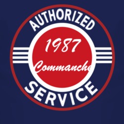 Authorized Service 1987 MJ Commanche Dark T Shirt