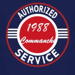 Authorized Service 1988 MJ Commanche Dark T Shirt