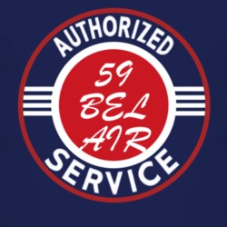 Authorized Service 1959 CHEVY BEL AIR Dark T Shirt