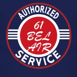 Authorized Service 1961 CHEVY BEL AIR Dark T Shirt