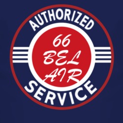 Authorized Service 1966 CHEVY BEL AIR Dark T Shirt