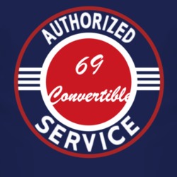 Authorized Service 1969 Commando Convertible Dark T Shirt