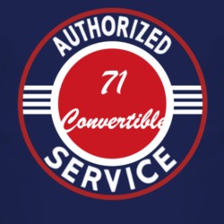 Authorized Service 1971 Commando Convertible Dark T Shirt