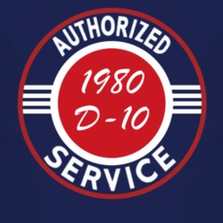 Authorized Service 1980 Chevy D-10 Dark T Shirt
