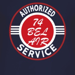 Authorized Service 1974 CHEVY BEL AIR Dark T Shirt
