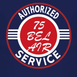 Authorized Service 1975 CHEVY BEL AIR Dark T Shirt