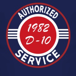 Authorized Service 1982 Chevy D-10 Dark T Shirt