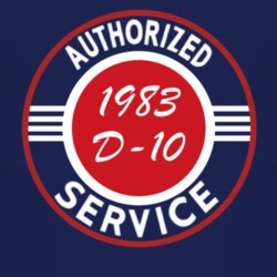 Authorized Service 1983 Chevy D-10 Dark T Shirt
