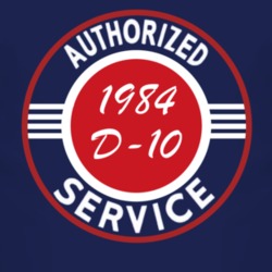 Authorized Service 1984 Chevy D-10 Dark T Shirt
