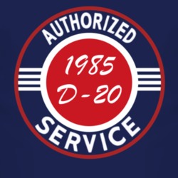 Authorized Service 1985 Chevy D-20 Dark T Shirt
