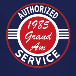 Authorized Service 1985 Pontiac Grand Am Dark T Shirt