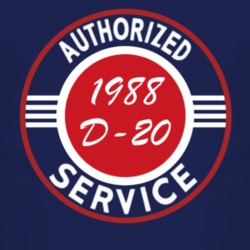 Authorized Service 1988 Chevy D-20 Dark T Shirt