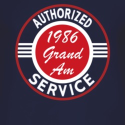 Authorized Service 1986 Pontiac Grand Am Dark T Shirt