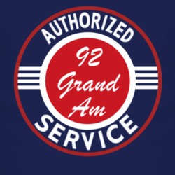 Authorized Service 1992 Pontiac Grand Am Dark T Shirt