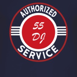 Authorized Service 1955 USAF DJ Dark T Shirt