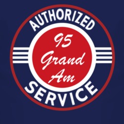 Authorized Service 1995 Pontiac Grand Am Dark T Shirt