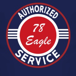 Authorized Service 1978 Golden Eagle Dark T Shirt