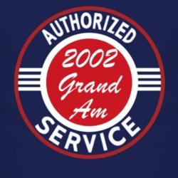 Authorized Service 2002 Pontiac Grand Am Dark T Shirt