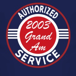 Authorized Service 2003 Pontiac Grand Am Dark T Shirt