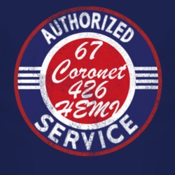 Authorized Service 1967 DODGE CORONET 426 HEMI Distressed Look Dark T 