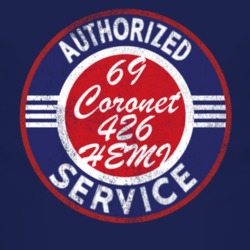 Authorized Service 1969 DODGE CORONET 426 HEMI Distressed Look Dark T 