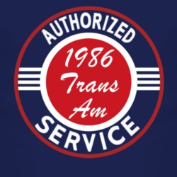 Authorized Service 1986 Pontiac Trans Am Dark T Shirt