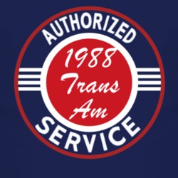 Authorized Service 1988 Pontiac Trans Am Dark T Shirt