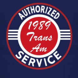 Authorized Service 1989 Pontiac Trans Am Dark T Shirt