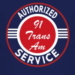 Authorized Service 1991 Pontiac Trans Am Dark T Shirt