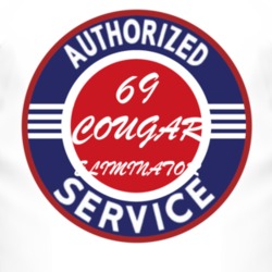 Authorized Service 1969 MERCURY COUGAR ELIMINATOR T Shirt