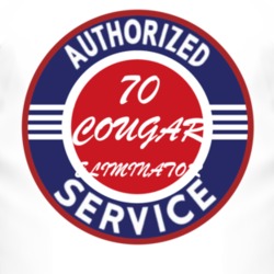 Authorized Service 1970 MERCURY COUGAR ELIMINATOR T Shirt
