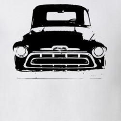 1957 Chev Pickup Grill View Light Color T Shirt