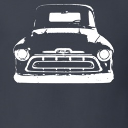 1957 Chev Pickup Grill View Dark T Shirt