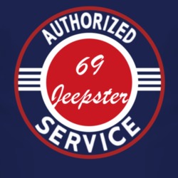 Authorized Service 1969 Revival Jeepster Dark T Shirt
