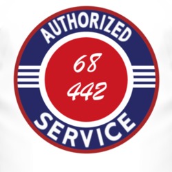 Authorized Service 1968 OLDSMOBILE 442 T Shirt