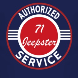 Authorized Service 1971 Revival Jeepster Dark T Shirt