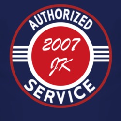 Authorized Service 2007 Wrangler JK Dark T Shirt